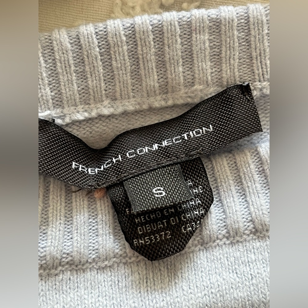 French Connection Pale Blue Crewneck Sweater - Picture 4 of 4